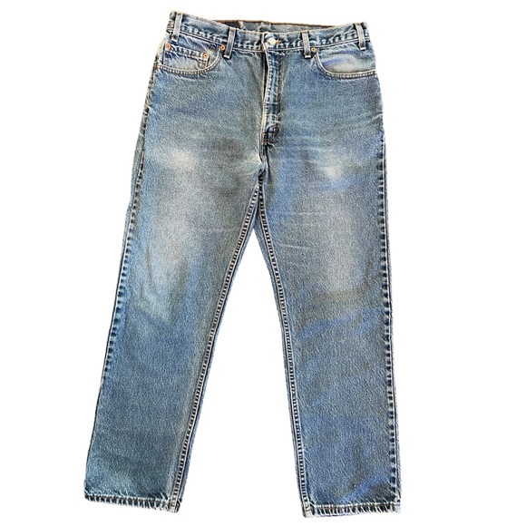 Vintage Levi’s 505 Regular Fit Straight Leg 505-0218 Made in USA - Picture 4 of 16